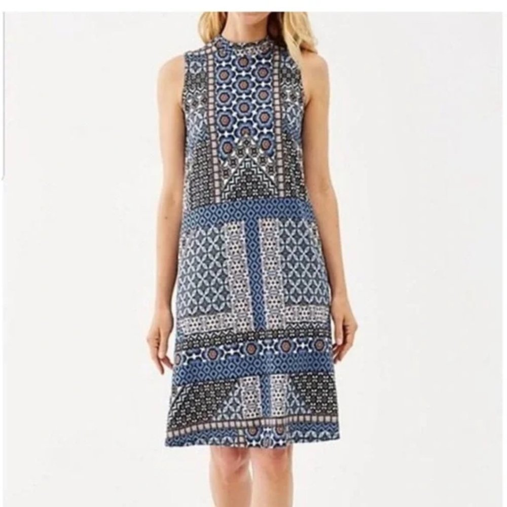 J.Jill Sleeveless Mock-neck Dress ST